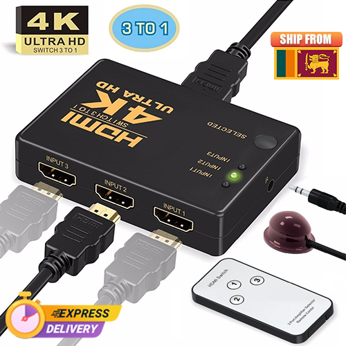 HDMI Switch 3 Port With Remote