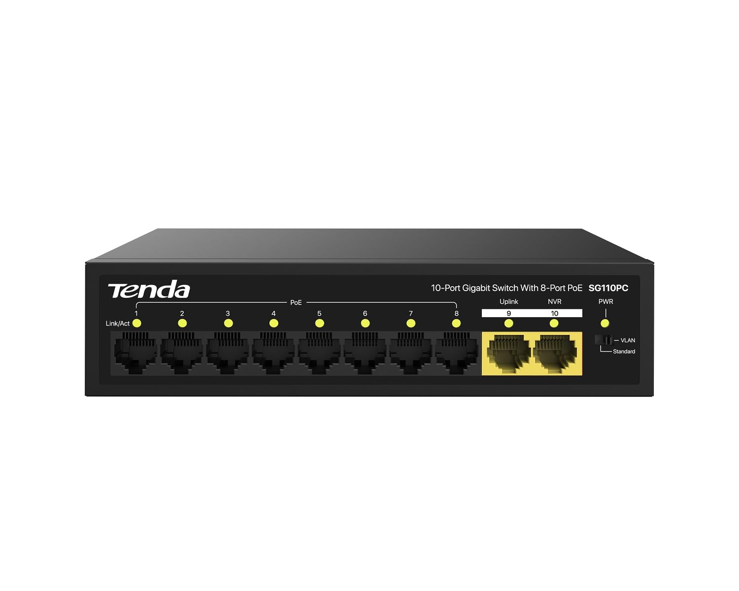 Tenda Poe  8+2 Port  Full Giga SG110PC