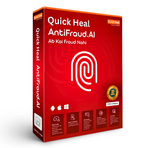 Quick Heal  Anti Fraud Mobile Antivirus 1User 1Year