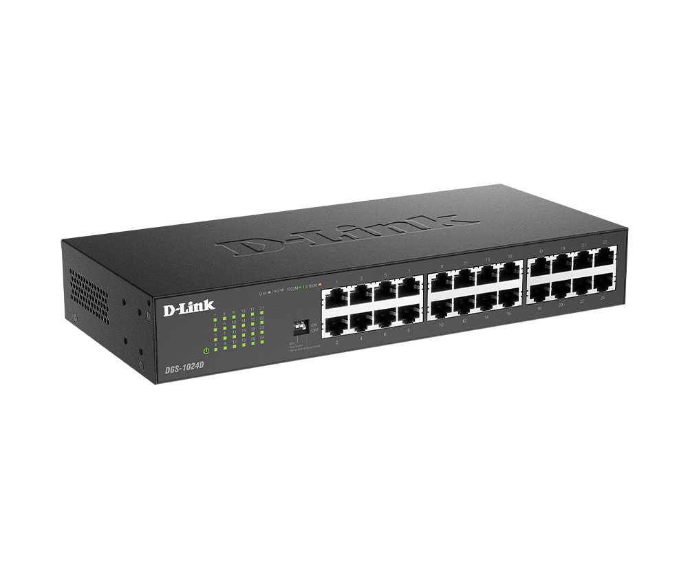D-Link Desktop Giga Switch 24 Port (DGS-1024D)