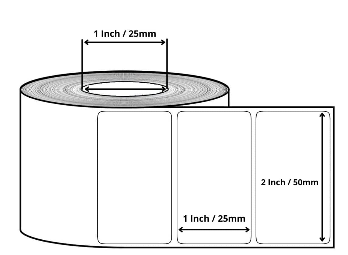 Thermal Lables 50mm*25mm*1 500Pcs