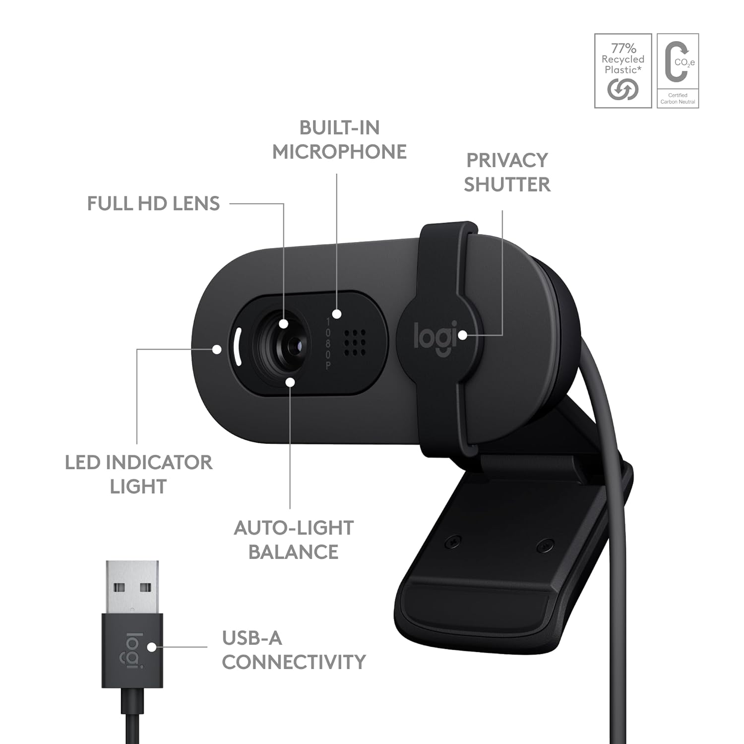 Webcam Logitech Brio 100